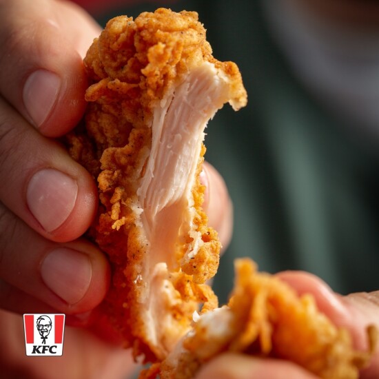 Amazing tender chicken fillet KFC