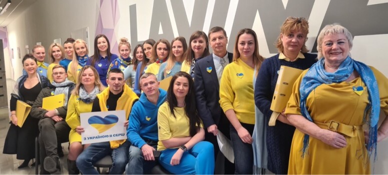 The team of the Lavina shopping center supports Unity Day!