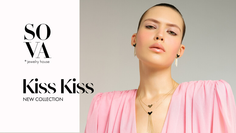 Kiss first: SOVA brand presented the KISS KISS jewelry collection for Valentine's Day