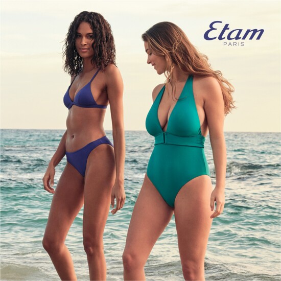 New collection of swimwear in the Etam Paris store in the LavinaMall shopping center