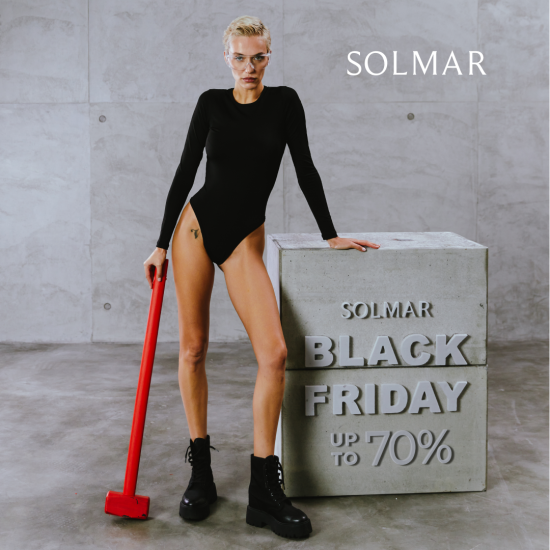 BLACK FRIDAY в SOLMAR: скидки до –70%!