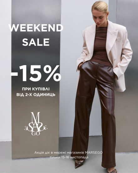 WEEKEND SALE by MARSEGO!